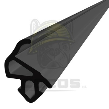 Уплотнитель окон ПВХ S-1559 ALUPLAST ЧЕРНЫЙ 1м