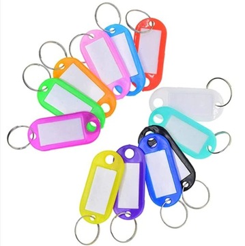 Brelok ID plakietka do kluczy czarna opis 2 sztuki oznaczenie Identyfikator