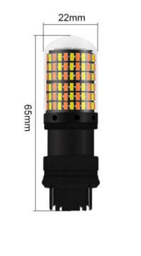 LED 144 P27/7W 3157 ДВОЙНОЙ БЕЛЫЙ ОРАНЖЕВЫЙ CANBUS