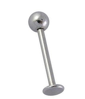 Labret kolczyk brody wargi stal kulka gwint zewnętrzny tragus 1.2/6/2mm
