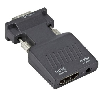 Адаптер-конвертер VGA в HDMI + АУДИО-адаптер
