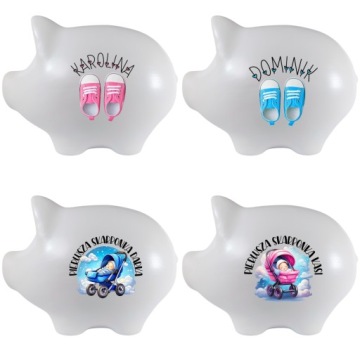 Персонализированная копилка с именем и изображением, большая XXL + БЕСПЛАТНО