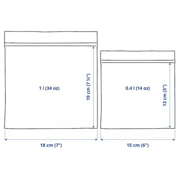 Пакеты-авоськи IKEA ISTAD 60 шт пищевые 1л/0,4л.