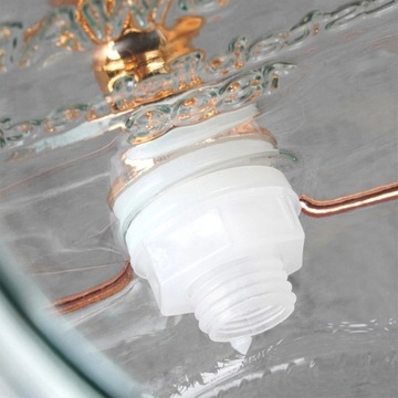 БАНКА ДЛЯ ЛИМОНАДНОГО НАПИТКА С КРАНОМ, НАВИНЧЕННАЯ И ЗОЛОТАЯ ПОДСТАВКА, 4,2 Л.