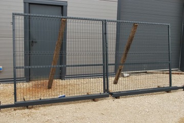 Brama skrzydłowa 400x173cm Ocynk+Ral Panelowa 4m
