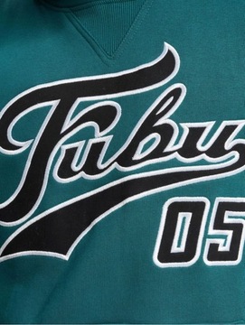 FUBU BLUZA MĘSKA Z KAPTUREM ZIELONA VARSITY S