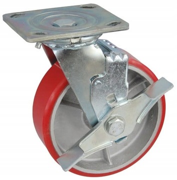 (1093)Koło skrętne z hamulcem 150 mm