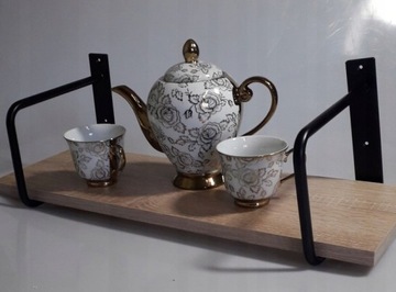 PÓŁKA ścienna wisząca 120x20cm +2 wsporniki Belt