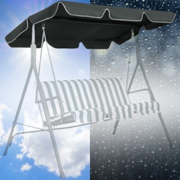 КРЫША для садовых качелей КРЫША 164 x 114 см ЧЕРНАЯ ПРОЧНАЯ ПРОЧНАЯ