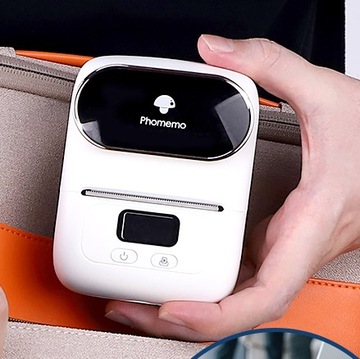 Белый мини-термопринтер для самоклеящихся этикеток Phomemo M110