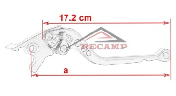 рычаги с ЧПУ с длинными ручками YAMAHA TZR 50 / XZ 550