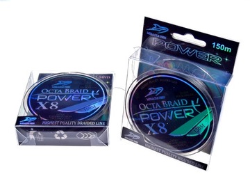 OCTA POWER X8 150M 0,16MM ЧЕРНАЯ тонущая леска