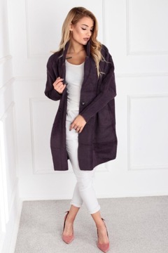 АЛЬПАКА КОРОТКИЙ ВОРОТНИК СЛИВЫЙ 1918