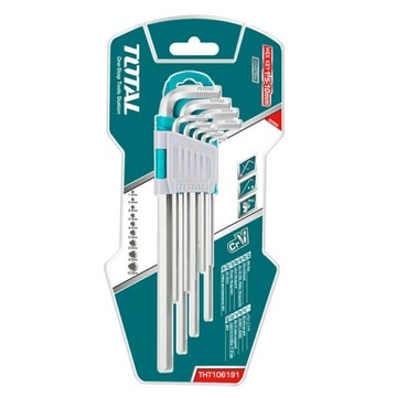 Klucze IMBUSOWE zestaw 9szt 1.5-10mm stalowe