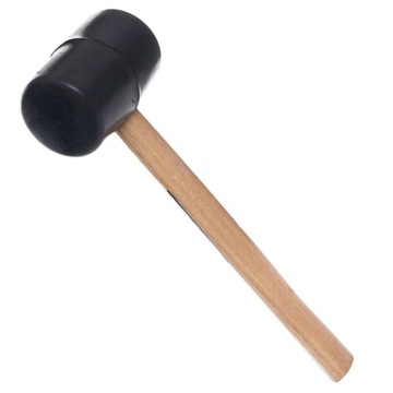 MŁOTEK GUMOWY 500g Z TRZONKIEM DREWNIANYM KD900