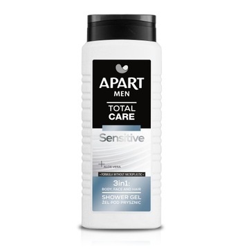 APART Total żel pod prysznic męski 3w1, 4w1 Ciało Twarz Włosy Broda 5x500ml