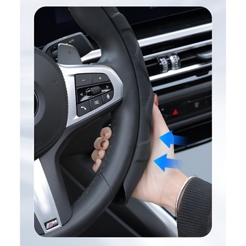 ЧЕХОЛ РУЛЕВОГО КОЛЕСА ПОЛНЫЙ СПОРТИВНЫЙ ЧЕХОЛ ПЕРФОРИРОВАННАЯ ЭКО КОЖА 36-38