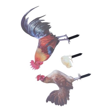 3 szt. Kogut kura pisklę wtyczka uziemiająca uniwersalna symulacja U5