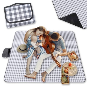 MATA PLAŻOWA KOC PIKNIKOWY PIASKO WODOODPORNY XXL