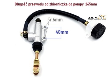 Pompa hamulcowa hamulca tylnego nożnego ze zbiorniczkiem Quad ATV 125, 150,