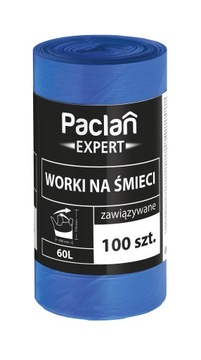 PACLAN EXPERT Мешки для мусора с завязками 60л 100 шт.