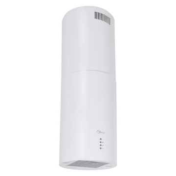 Островная кухонная вытяжка Novoterm Shadow 35, матовый белый