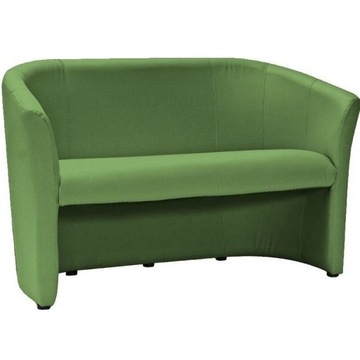 Sofa TM-2 Zielony Salon Wygodna Ekoskóra