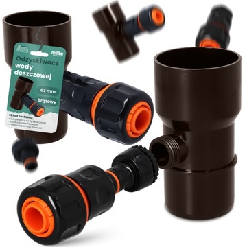 ДОЖДЕВОЙ УБОРНИК 90 ММ ДОЖДЕВОЙ СБОРНИК ЖЕЛОБ ВОССТАНОВЛЕНИЯ КОРИЧНЕВЫЙ X5