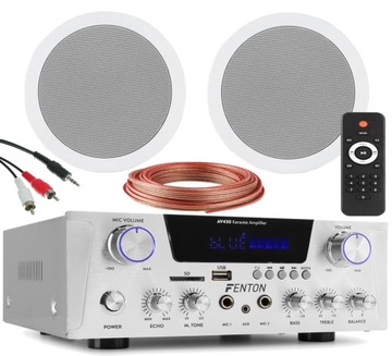 NAGŁOŚNIENIE SUFITOWE JBL WZMACNIACZ FM BLUETOOTH