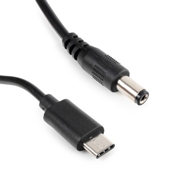 Adapter kabel USB-C do ładowania DC 2,5/5,5mm 1m