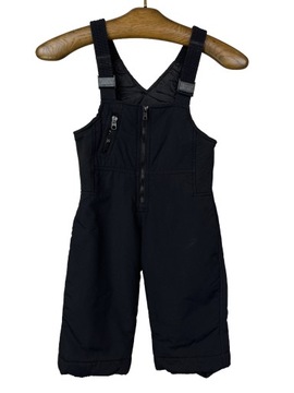Spodnie narciarskie dziecięce czarne na szelkach RUGGED BEAR r. 2 lata