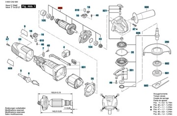 РАБОЧЕЕ КОЛЕСО BOSCH PWS 700-115 PWS 700-125 ОРИГИНАЛ