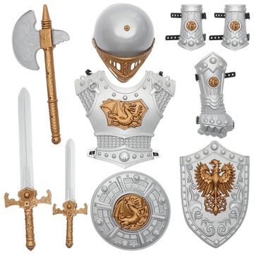 Knight Suit Performance Clothes Medieval Shining