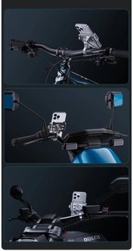 Алюминиевый держатель для телефона для мотоцикла, держатель