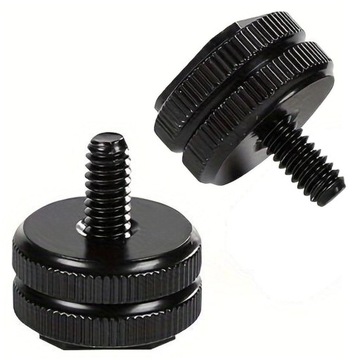 Алюминиевый адаптер «холодный башмак» 1/4 дюйма для зеркальных и беззеркальных фотоаппаратов