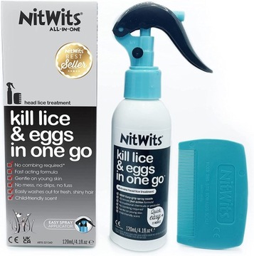 NitWits Spray na WSZY I GNIDY UK 120 ML z UK