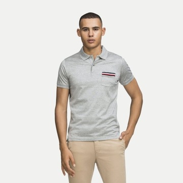 TOMMY HILFIGER KOSZULKA POLO TIPPED POCKE SLIM XXL