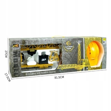 КРАН КРАН С ДИСТАНЦИОННЫМ УПРАВЛЕНИЕМ 128см ВРАЩАЮЩИЙСЯ + ШЛЕМ МАТАДИ