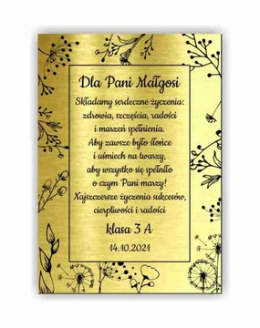 Grawerowana kartka TABLICZKA na Ślub Wesele