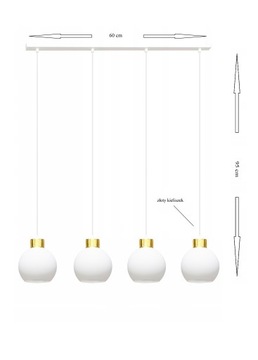 СВЕТИЛЬНИК ДЛЯ ГОСТИНОЙ НАД СТОЛОМ KRONOS GOLD 5-301 LED