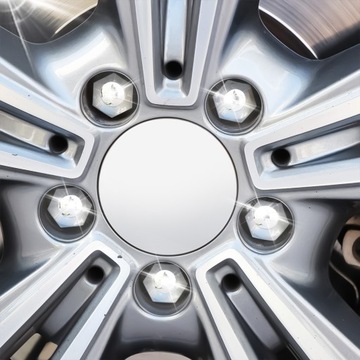ЗАГЛУШКИ ДЛЯ КОЛЕСНЫХ БОЛТОВ 17мм ХРОМИРОВАННЫЕ КРЫШКИ vw opel audi volvo