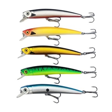 d-5x Fish Shape Fishing Lures Fake 3D Eyes Crankbaits Bionic Swimming Lures