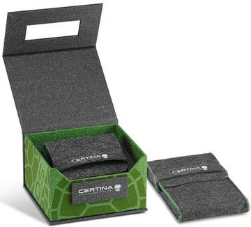 SZWAJCARSKI ZEGAREK MĘSKI CERTINA POWERMATIC 80 DS-1 PREMIUM GREEN DIAL BOX