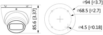 Dahua IPC-HDW1530T-0280B-S6 Черная IP-камера 5Mpx
