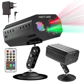 PROJEKTOR DYSKOTEKOWY 3D KULA DISCO REFLEKTOR RGB DISCO DYSKOTEKA IMPREZOWY