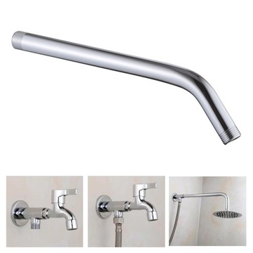 Shower Head Extension Arm Durable Accessories Easy to Install Wall Pipes