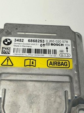 6868253 MODUL AIRBAG BMW 4 CABRIO F33 F83 428 I 180KW