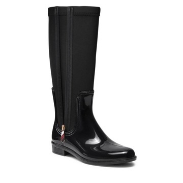 Tommy Hilfiger Kalosze Corporate Zipper Long Rainboot FW0FW05964 R 41