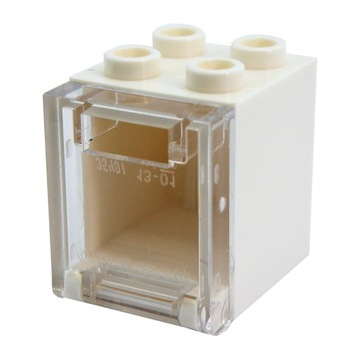 LEGO szafka skrzynka biała 2x2x2 4345 4346 ZS179