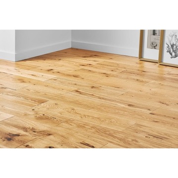 Деревянный пол Доска трехслойная Натуральный дуб